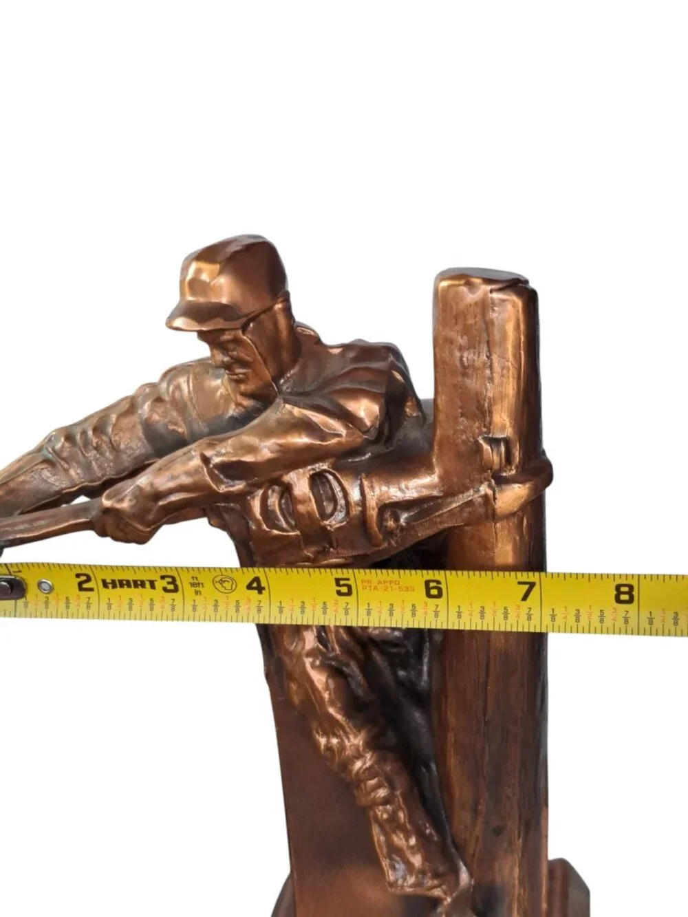 Vintage The Lineman by Norman Rockwell Bronze Sculpture AT&T Americana History